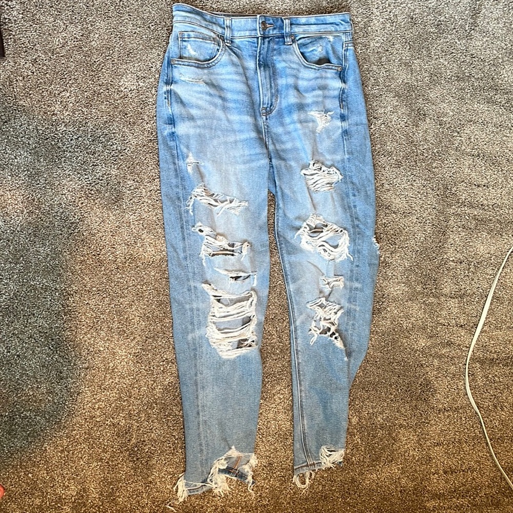 American eagle mom jeans size 6